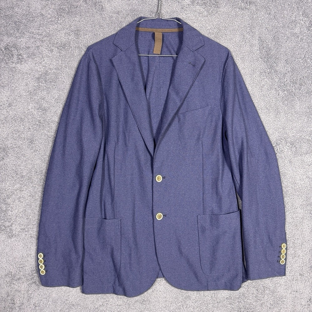 Eleventy Blazer Mens IT 50 US 40 Unstructured Sport Coat Raw Seams Lightweight